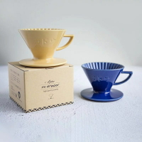 【沐湛咖啡】日本製 星芒濾杯「極」M1錐形陶瓷濾杯 Kadou &amp; Hasami波佐見燒 1~2人用