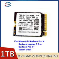 Original 1TB 2230 SSD NVMe PCIe 1T Gen3 x4 for Microsoft Surface Pro 7+ 8 Steam Deck Replace PM991a Or SN740 or SN530 New