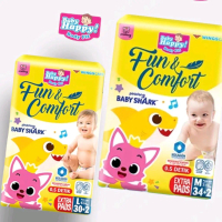 Baby Happy Pants Popok Celana Pinkfong Baby Shark M34+2/ L30+2