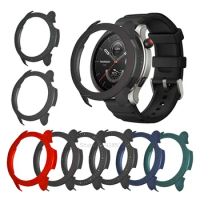PC Protector Cover Case For Xiaomi Amazfit GTR 4 Smartwatch Protective Shell Frame For Amazfit GTR 4 Monochrome bicolor Bumper