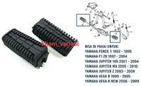1 SET PAKET STEP INJAKAN DEPAN STANDAR KIRI & KANAN MOTOR YAMAHA JUPITER VEGA MX / Karet Step Depan