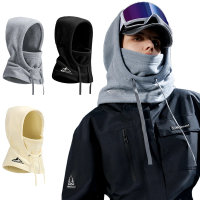 GOLOV.EJOY 帽T造型運動帽 保暖絨毛帽 耳罩 脖圍 多用途輕便 騎自行車 登山 戶外 午睡帽(防風柔軟親膚)