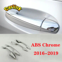 ABS Chrome For Mercedes Benz C E Class GLC W205 W213 C200 LHD Car door Handle protector Cover Trim Car Styling Accessories 5pcs