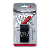 Multitools Victorinox Swiss Champ Red & Leather Belt Pouch Original