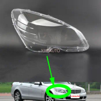 Headlamp Lens For Mercedes-Benz W204 C180 C200 C220 C280 C300 2007~2010 Headlight Cover Car Glass Replacement Lights Auto Shell