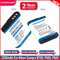 LOSONCOER 2500mAh EN-EL23 ENEL23 EN EL23 For Nikon COOLPIX P900, P610, P600, B700, S810c Camera Battery