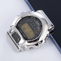 316L SS Watch Case for Casioak DW6900 Bezel Silver