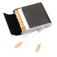 5 Colors PU Cigarette Case 20 Capacity Cigarette Box Holder for Regular Size Cigarette Container with Magnet Strong Protection