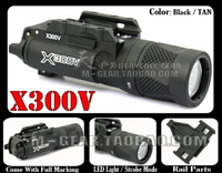 X300V可爆閃信號燈LED強光照明快拆戰術電筒手電戰術頭盔燈黑色