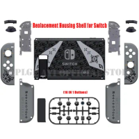 New Limited Edition DIY Replacement Shell Back Plate + Joycon Case + Full Set Buttons for Nintendo Switch Console &amp; Controller