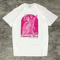 Nasida Ria - Kolase Tshirt - White T shirt Kaos BAND Cotton Combed 24s TEBAL Bahan tebal baju distr