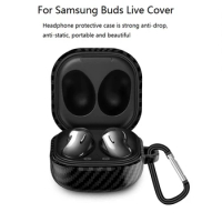 Shockproof Protective Earphone Case with Carabiner for Samsung Galaxy Buds Live for Galaxy Buds Pro Carrying Case
