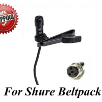 Bolymic Lapel Lavalier wireless microfono 4 Pins XL ta4f for Shure Microphone Beltpack wireless microfono