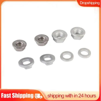 1set Nuts 12mm Steel E-bike Hub Motor Safety Washer Front Rear Hub Motor For Electric Bike Scooter E-bike Bicycle Accessories