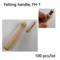 Wooden Felting Handle for Single Wool Needle Holder 100 Pcs/Lot