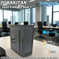 Komputer PC Rakitan Office Core i7 3770 Gen 3 dengan SSD, LED Monitor 19 inch,Keyboard Mouse, USB Wi