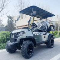 Cheap 4-Seater All-terrain Golf Cart With Bluetooth Audio, Reversing Camera And bumper, Supports Door-to-Door Transportation