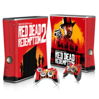 Red dead redempti Whole Body Protective Vinyl Skin Decal Cover for Xbox 360 Slim Console controller Skins Wrap Sticker