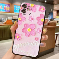 Pattern Phone Case For Oppo Realme 8 9 Pro Plus 5 6 7 5G SE 5S 6S 8S 5i 6i 7i 9i Flower Soft TPU Silicone Protect Covers Cases