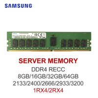 SAMSUNG 8GB 16GB 32GB 64GB DDR4 Server RAM 2133 2400 2666 3200MHz REG ECC RDIMM 1RX4 / 2Rx4 PC4 Registered Server Memory