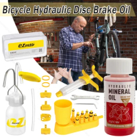 Bicycle Hydraulic Disc Brake Oil Bleed Kit Bike Brake Repair Tools Brake Fluid Mineral Oil For Shimano Bike Maintainance