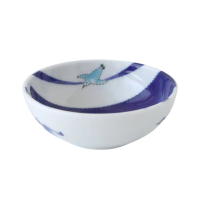 【Just Home】日本製藍鯨陶瓷5吋湯碗-12.5cm(日本製瓷器 湯碗 深盤)