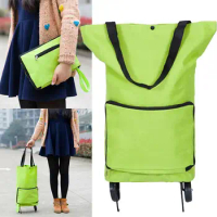 Small Pull Cart Portable Shopping Food Organizer Trolley Bag On Wheels Bags Folding Shopping Bags Buy Vegetables Bag Tug Package