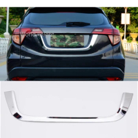 FOR HONDA VEZEL HRV HR-V 2016 to 2018 2019 CAR CHROME REAR TRUNK LID COVER LICENCE PLATE TRIM TAILGATE MOLDING BOOT ACCESSORIES