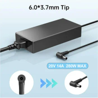 20V 14A Laptop Ac Adapter Charger For Asus A20-180P1A Strix G16 RTX4050 RTX4060 G614 G15 G513RW G15 R9 15 G532LW G533ZW G533ZS