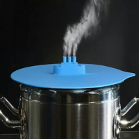 蒸汽式輪船硅膠鍋蓋噴氣鍋蓋烹飪游輪碗蓋保鮮蓋微波爐防溢碗蓋子