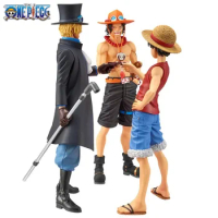 One Piece Three Brothers Luffy Ace Sabo Figure Anime Pvc Action Figurines Statue Collectible Dolls Decoration Toy For Children
