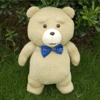 New Ted movie teddy plush Blue Bow Tie ted plush bear, teddy bear giant teddy bear plush Toy Gift