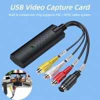 USB 2.0 Video Audio Converter Capture Card Easy Cap Video Audio Converter TV DVD VHS Audio Capture Adapter Card TV Video DVR