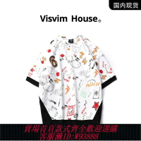 {台灣公司貨 可打統編}【現貨品牌折扣】VISVIM WINGS短袖T恤男士夏季新款寬松情侶半袖
