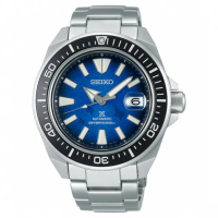 【SEIKO 精工】PROSPEX DIVER SCUBA 魟魚陶瓷潛水機械錶/43.8mm雙11限定(4R35-03W0B SRPE33J1)