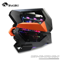 BYKSKI Acrylic Board Water Channel Solution use for COUGAR CONQUER2 case / Kit for CPU and GPU Block / Instead reservoir