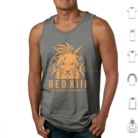 Red Xiii Tank Tops Print Cotton Final Fantasy Vii Cloud Strife Ff7 Soldier Shinra Sephiroth Aerith Gainsborough First