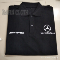 เสื้อโปโลคอปก Benz AMG สําหรับผู้ชาย dhv