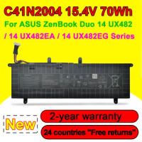 New C41N2004 Laptop Battery For ASUS ZenBook Duo 14 UX482 UX482EA UX482EG Series 15.4V 70Wh 4550mAh High Quality In Stock