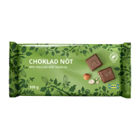 CHOKLAD NÖT 牛奶巧克力片, 含榛子成分 熱帶雨林聯盟認證, 100 公克