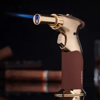 2024 JOBON High Temperature Jet Torch Flame Welding Gun BBQ Kitchen Cigarette Lighter Outdoor Gas Windproof Cigar lighter
