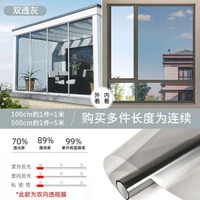 玻璃貼紙隔熱膜窗戶遮光透光不透明人太陽膜反光防偷窺隱私高階感