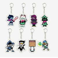 Popular Game Deltarune Spamton Susie Ralsei Meme Keychains for Accessories Bag Noelle Spamton Keyrin