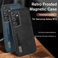 Full lens Protective Case For Samsung Galaxy M14 5G Retro Frosted Matte Cover on for Samsung Galaxy m14 m 14 shockproof coque