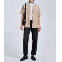 TOP Áo Sơ Mi Nam ICON DENIM Linen Cổ Cuban Basic Form Relax SMID0194
