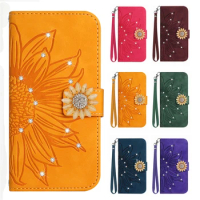 Phone Cases For Nokia X100 X30 C3 1.4 X20 X10 C20 C01 Plus XR20 C1 2nd C30 G50 G300 Case Glitter Floral With Lanyard Flip Cover