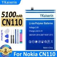 5100mAh YKaiserin Battery For Nokia CN110 1ICP5/65/78/X20/X10 Bateria