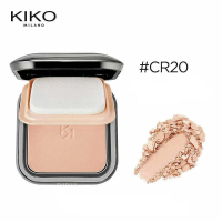 KIKO MILANO防曬乾濕兩用粉餅蜜粉餅 (CR20 象牙色) 控油皮乾定妝粉持久補妝遮瑕散粉(平行進口)07605