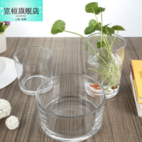 水培植物玻璃瓶透明玻璃花瓶容器綠蘿花盆圓柱形魚缸水養小號器皿