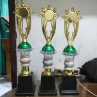 piala murah marmer 5cm kombinasi body kristal type Gt set 123